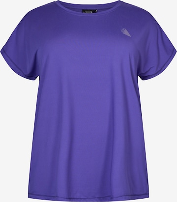 T-shirt 'Abasic' Active by Zizzi en violet : devant