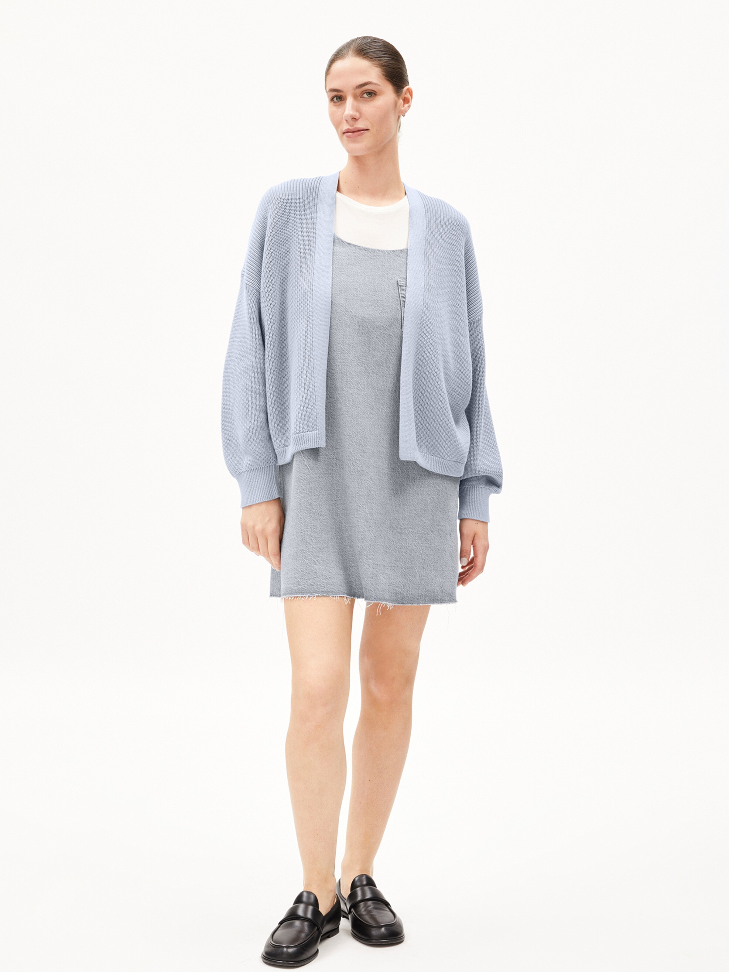 ARMEDANGELS Knit cardigan ' VILDAANAS ' in Blue