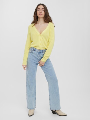 VERO MODA Knit Cardigan in Yellow