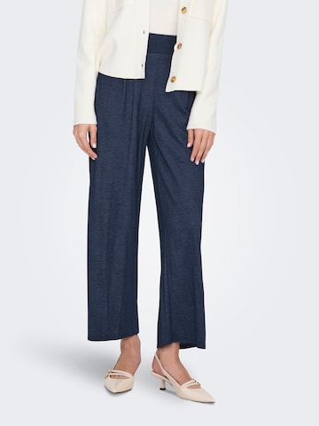 JDY Regular Pleat-front trousers 'JDYBirdie Geggo' in Blue: front
