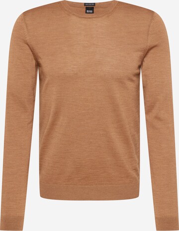 BOSS Pullover 'Leno' in Beige: front