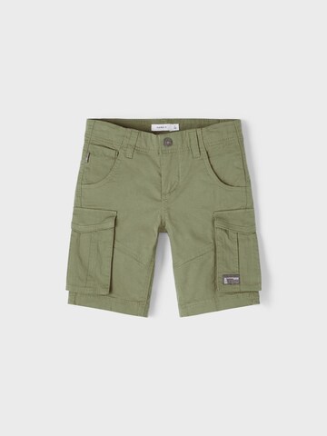 NAME IT Regular Pants 'Ryan' in Green