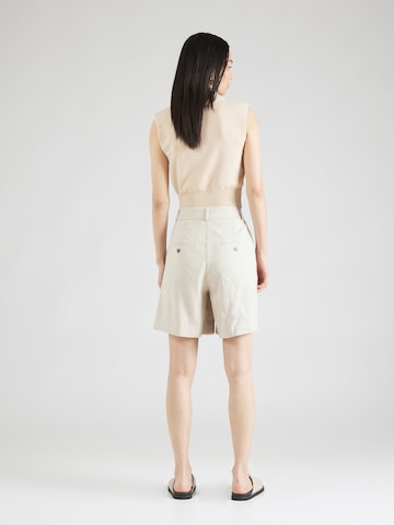 smėlio FIVEUNITS Plačios klešnės „Chino“ stiliaus kelnės 'Laura'