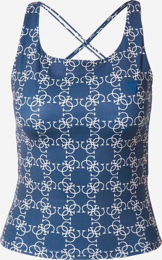 GUESS Top desportivo 'CAITLIN' em azul / branco, Vista do produto