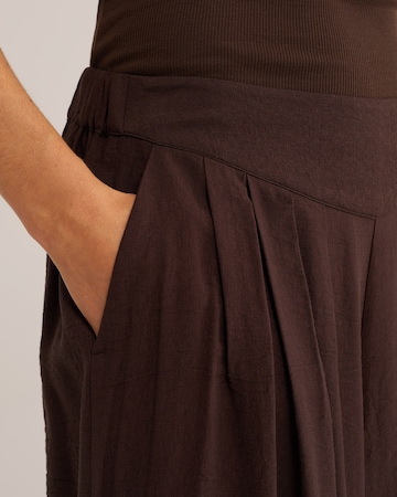 WE Fashion Wide Leg Hose in Braun