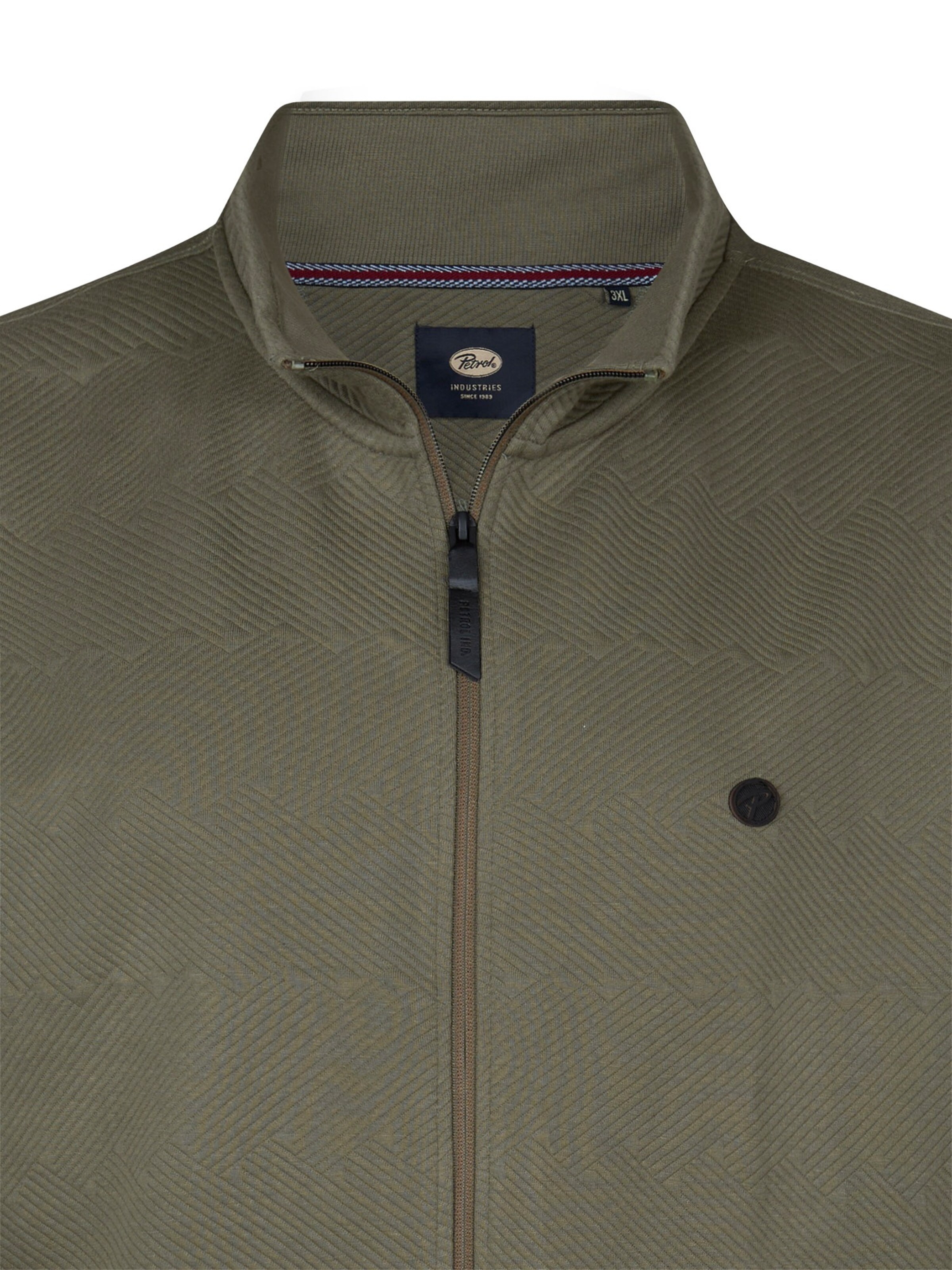 Petrol Industries Кофта на молнии в Зеленый