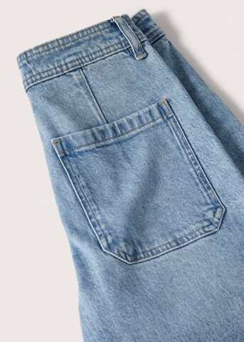 Wide leg Jeans de la MANGO pe albastru