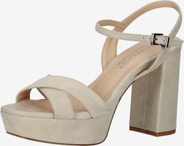 PETER KAISER Sandalen met riem in Beige: voorkant