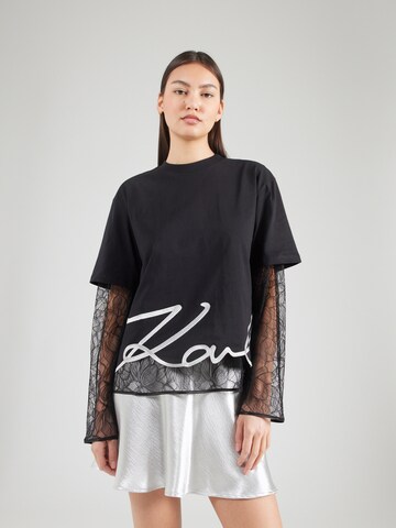 Maglietta di Karl Lagerfeld in nero: frontale