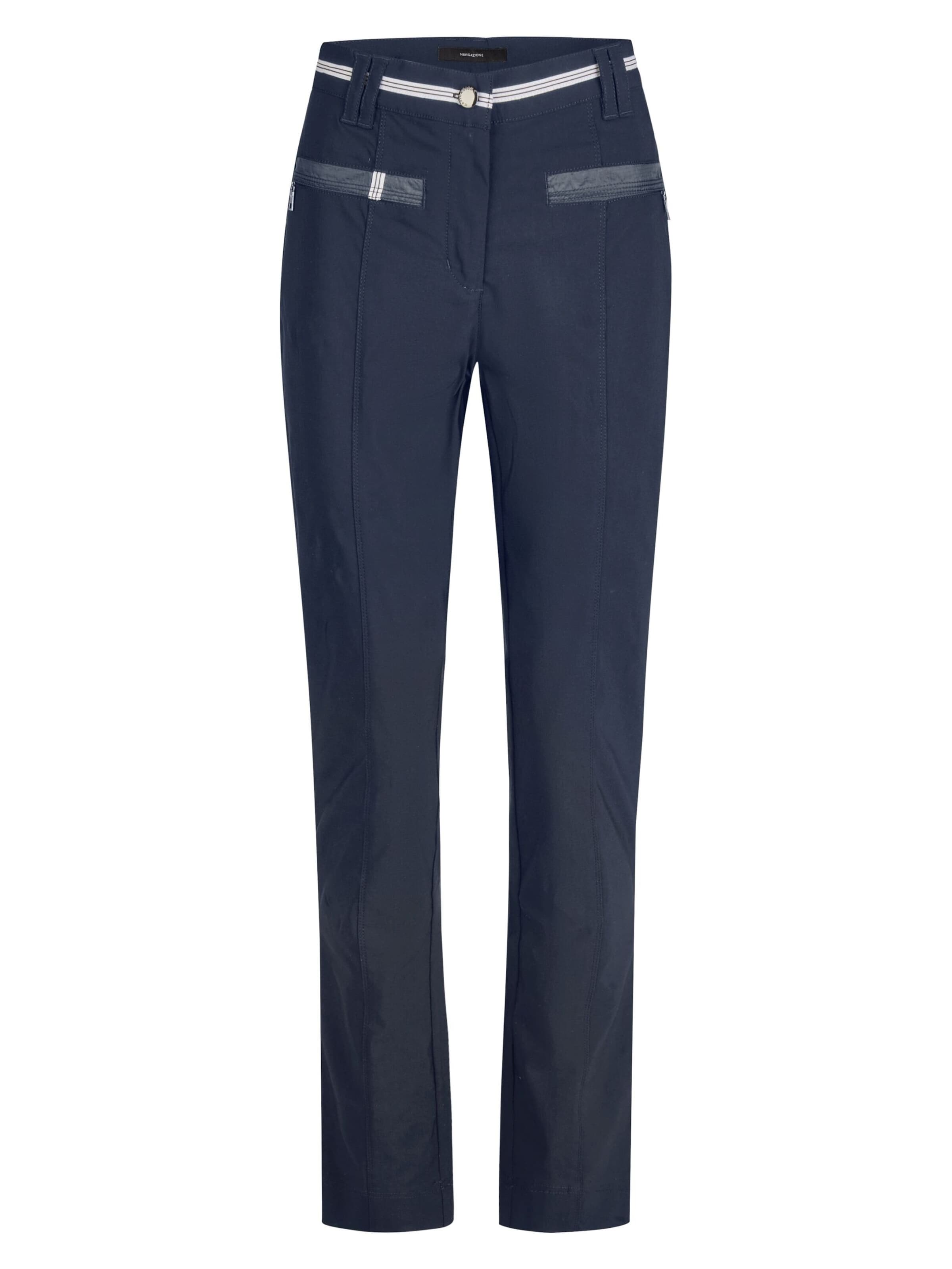 Regular Pantalon chino Navigazione en bleu : devant
