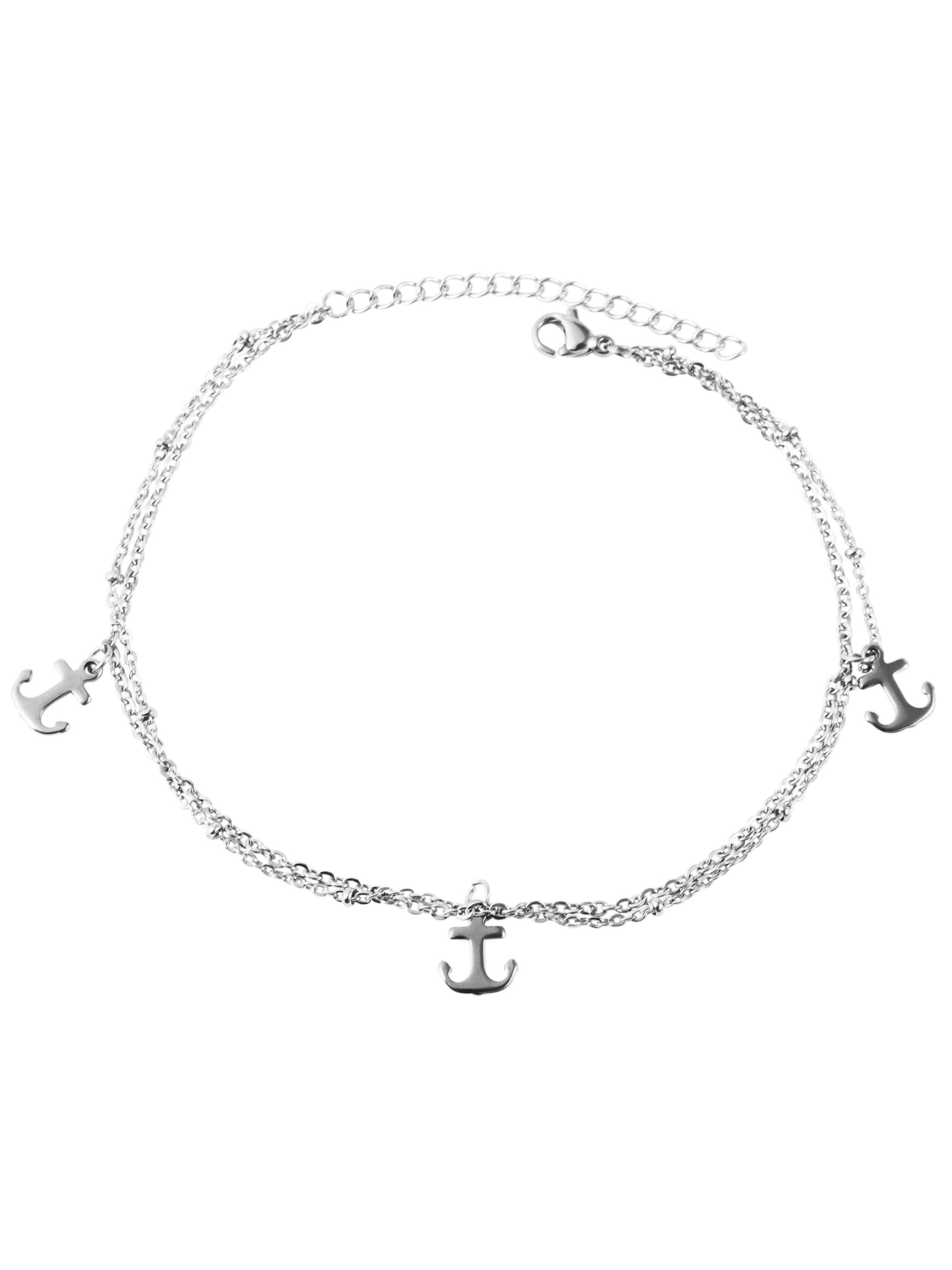 Akzent Fußschmuck 'Marinasa, langlebig'‌‌ in Silber: Vorderseite