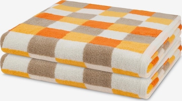 ROSS Towel 'Cashmere feeling Karo' in Orange: front