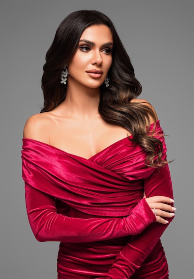 Ombre Evening Dress in Red, Item view