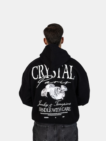 Crystal Paris Sweatshirt 'Dias' in Black: front