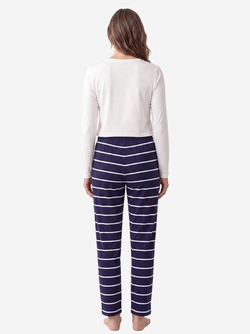 SCHIESSER Pyjama 'Mix & Relax' in Blau