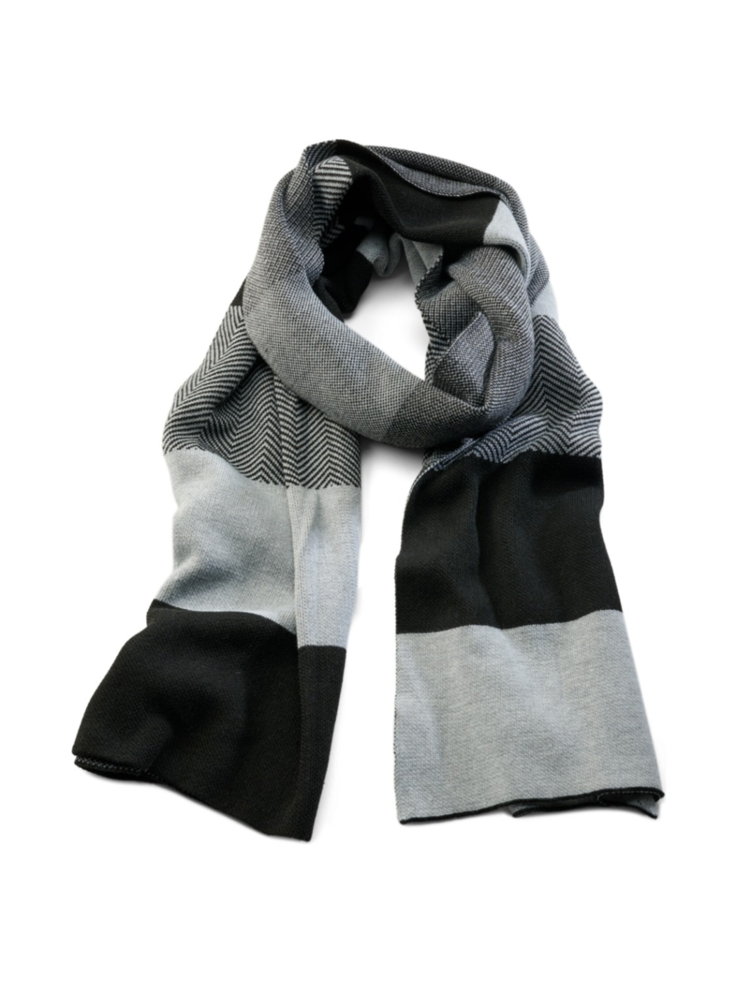 Sidegren Scarf 'Prism' in Grey: front