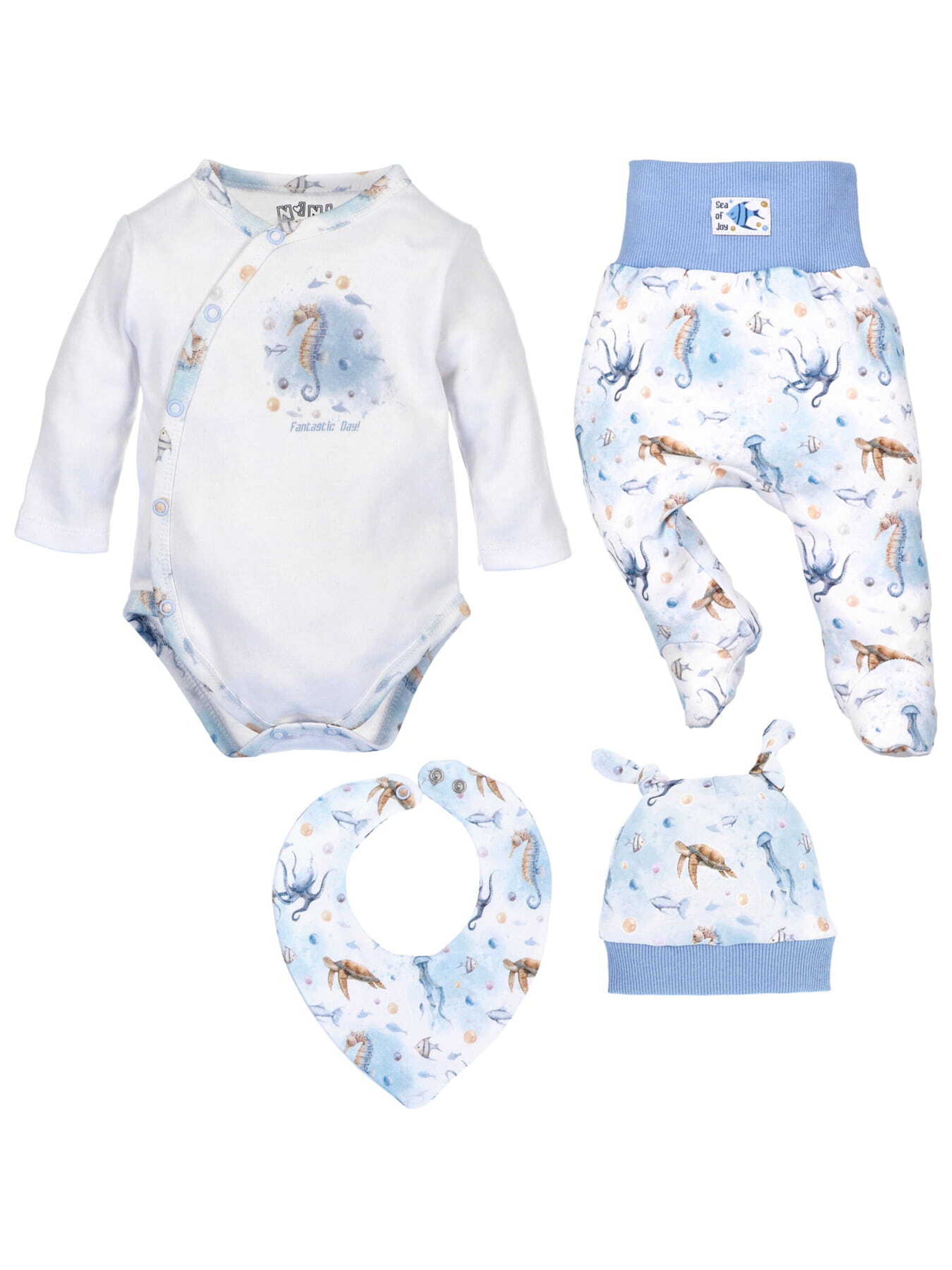 Set 'Meerestiere' NINI en bleu : devant