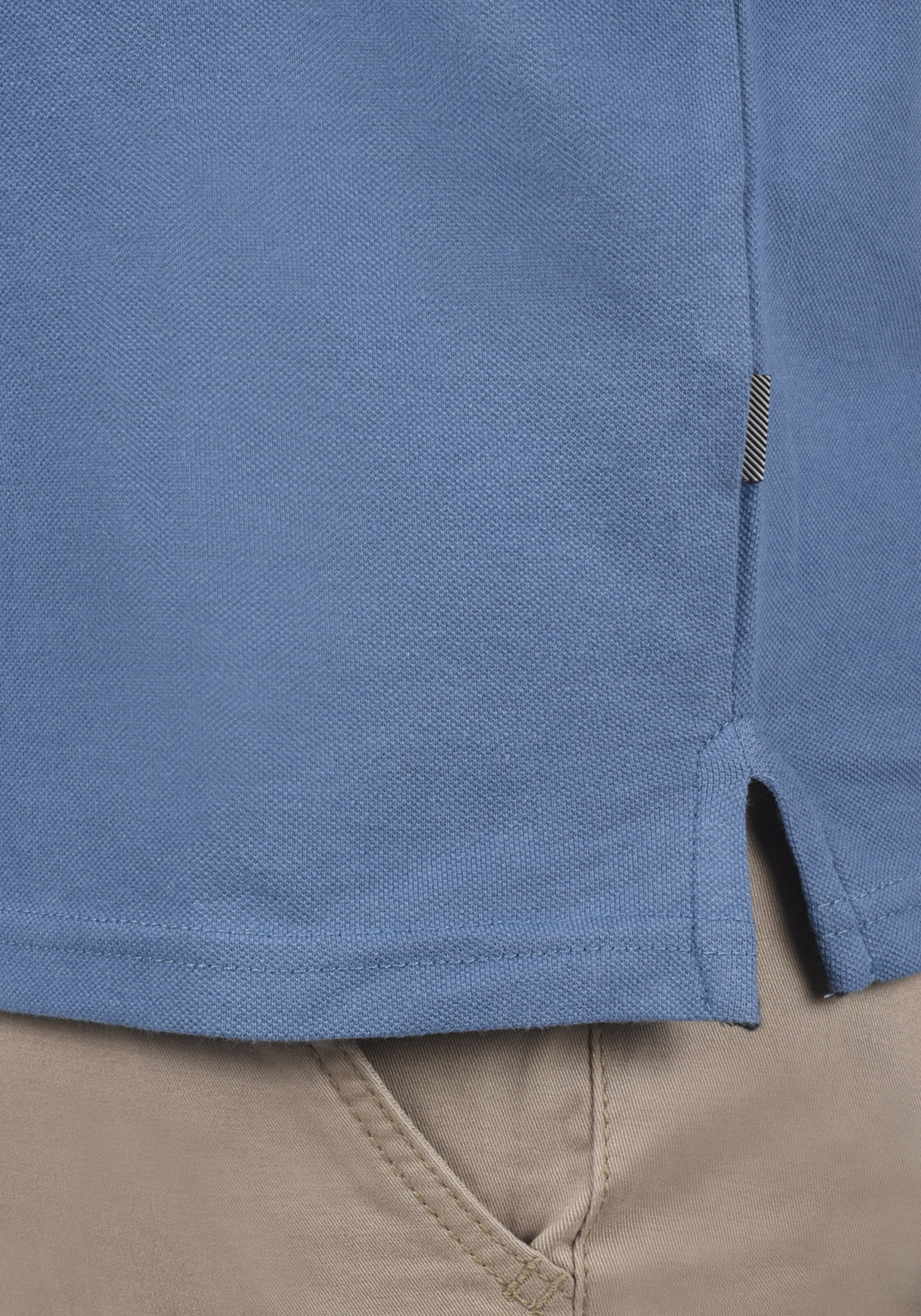 Männer Große Größen  Solid Poloshirt in Blau - TQ23016