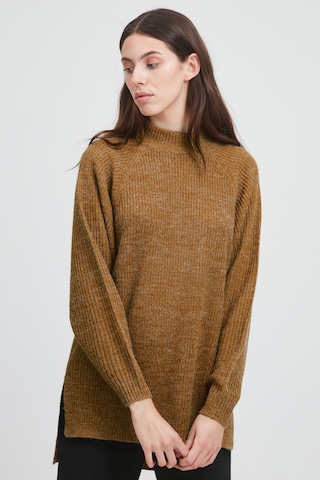 ICHI Sweater 'IHMARAT' in Brown: front