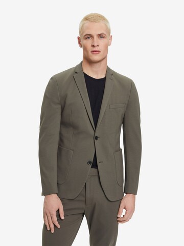 ESPRIT Slim fit Suit Jacket in Green: front