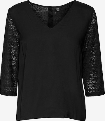 VERO MODA Blouse 'MIA' in Zwart: voorkant