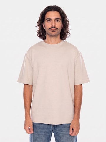 Only & Sons Shirt 'ONSCASPIAN AIRFLEX BOXY SS TEE NOOS SILVER LINING' in Beige