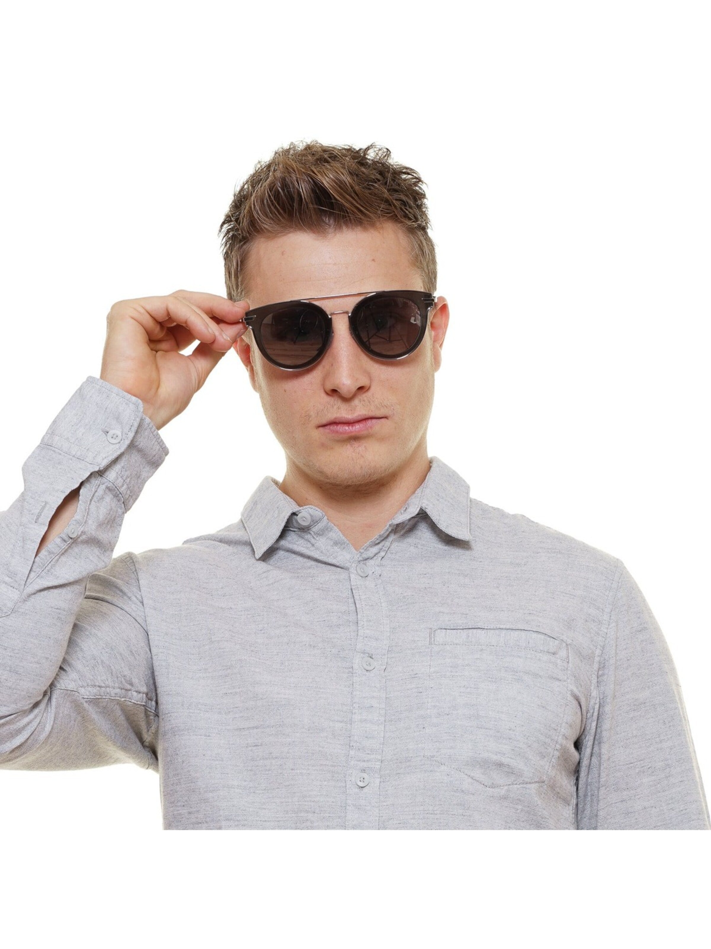 POLICE Zonnebril 'Police Sunglasses SPL543G 579K 50' in Zilver