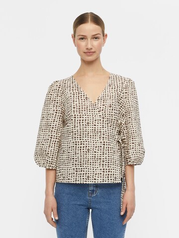 Camicia da donna 'Ofelia' di OBJECT in beige: frontale