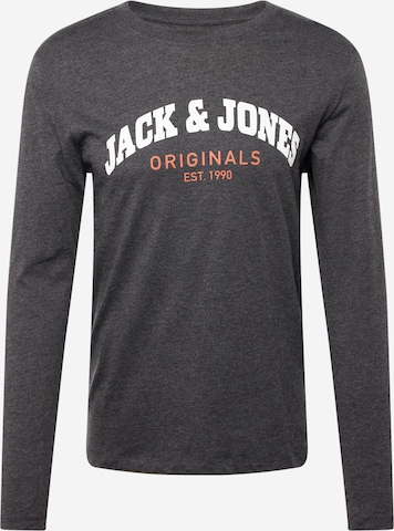 JACK & JONES T-shirt 'BRAD' i grå: framsida