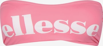 ELLESSE Bandeau Bikini Top 'Solaro' in Pink: front