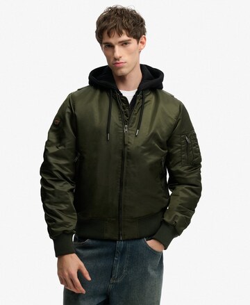 Veste mi-saison Superdry & Co en vert