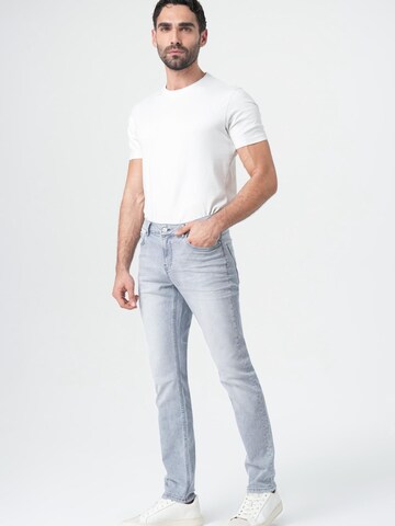 M.O.D MIRACLE OF DENIMSlimfit Traperice - siva boja: prednji dio