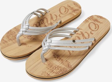 O'NEILL T-Bar Sandals 'Ditsy' in Silver