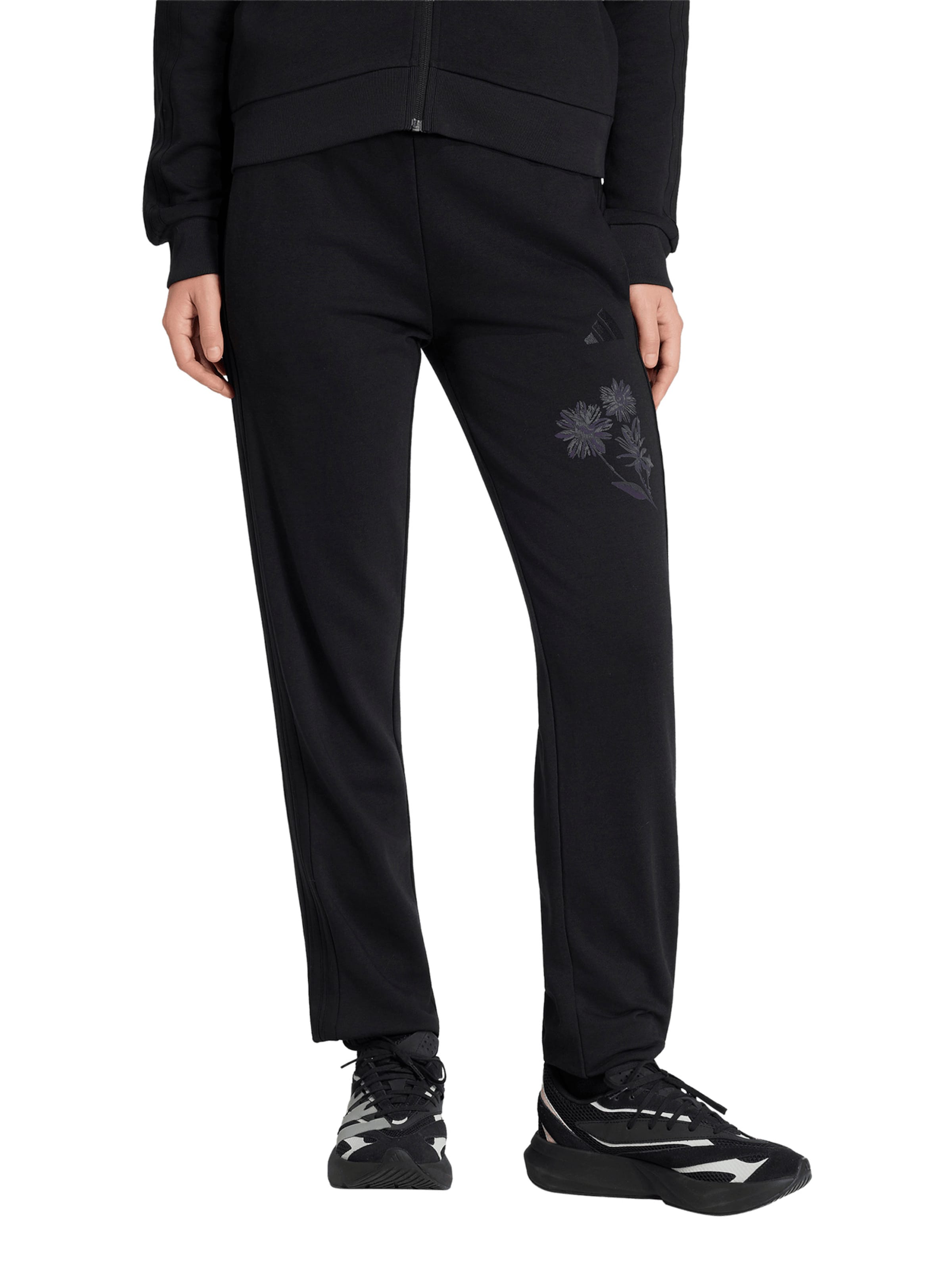 ADIDAS SPORTSWEAR Regular Sportbyxa i svart: framsida