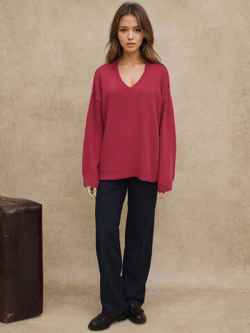 Hiccup Oversized trui in Rood