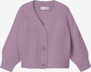 Cardigan 'VALEA' NAME IT en violet : devant