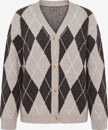 Ulla Popken Strickjacke in Beige: Vorderseite