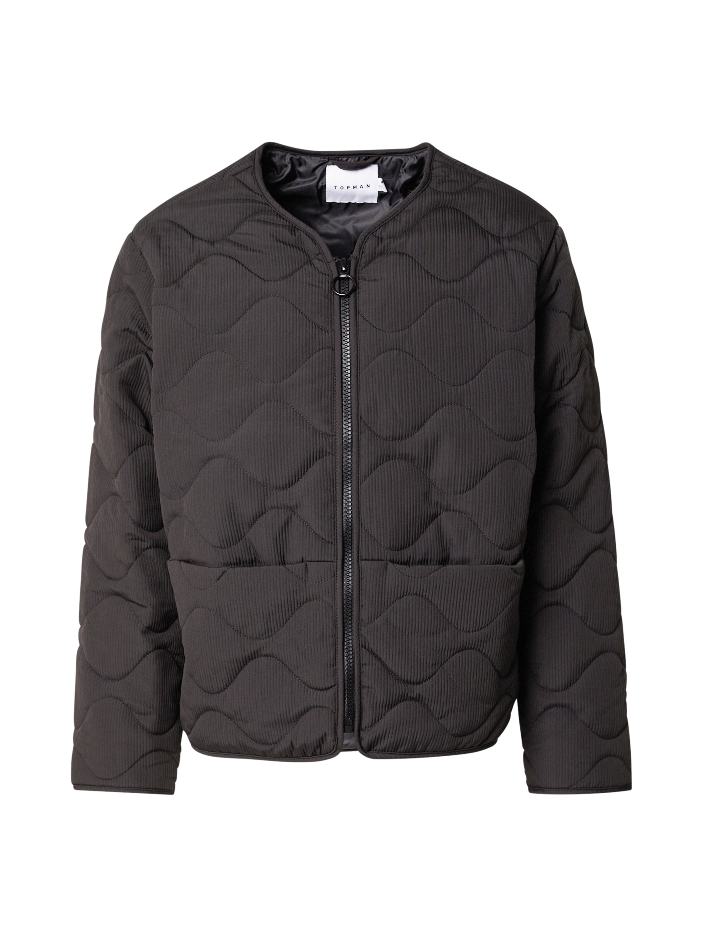 Geacă de primăvară-toamnă de la TOPMAN pe negru: față