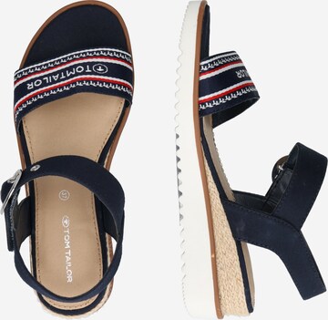 TOM TAILOR Strap Sandals in Blue