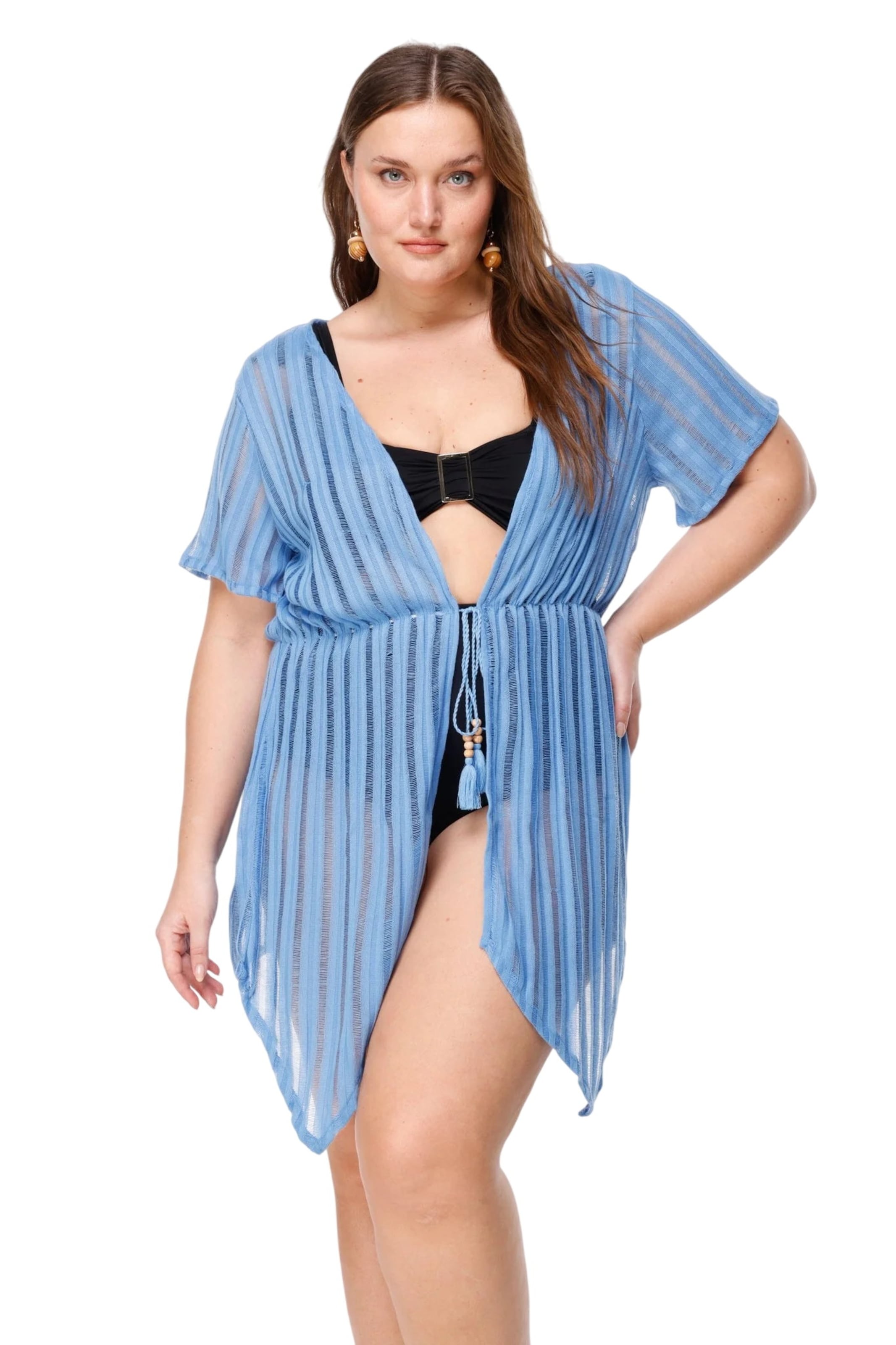 Shape Of You Strandkleid in Blau: Vorderseite