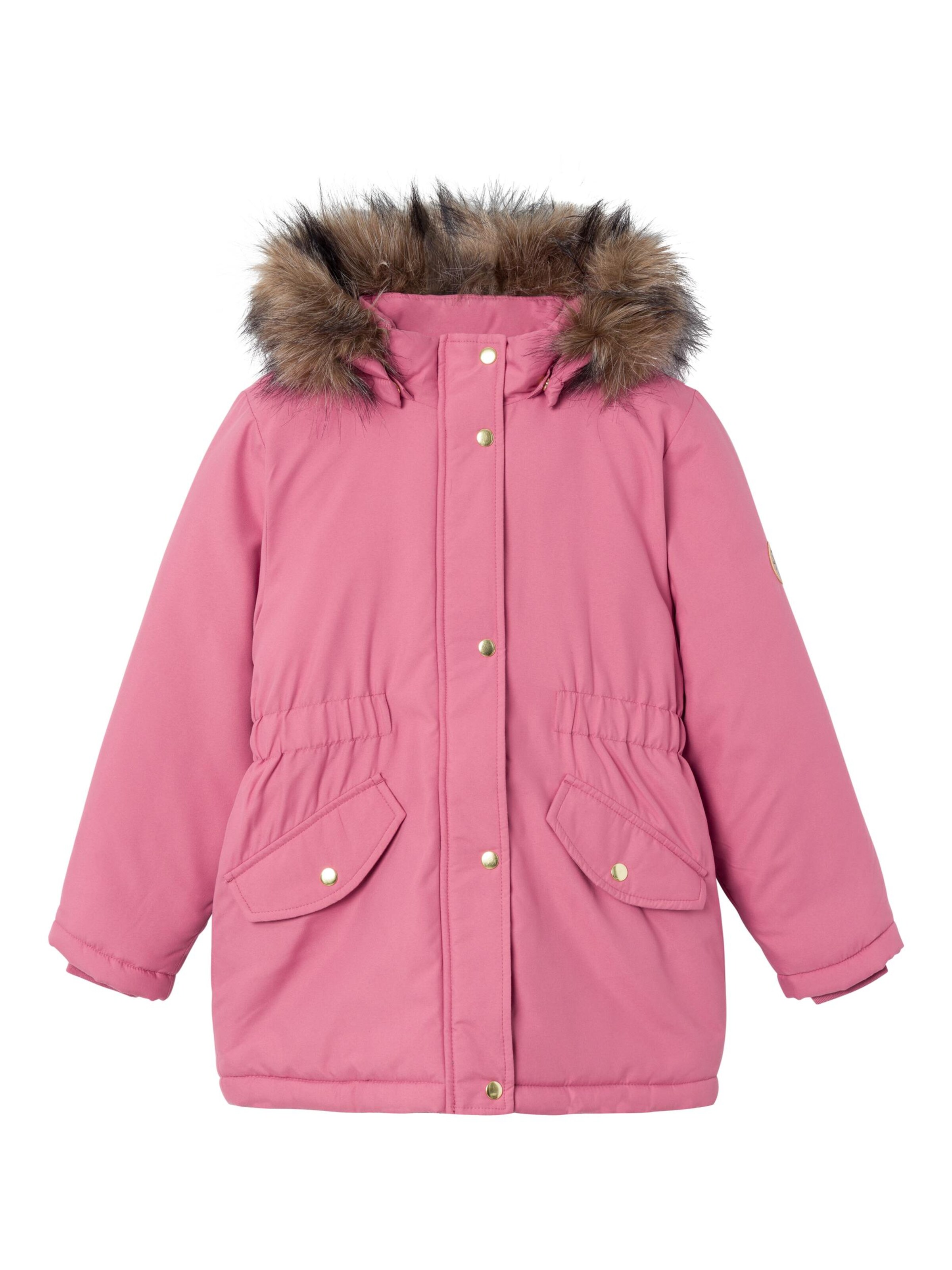 Ladies pink store parka coat