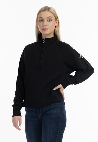 DreiMaster Maritim Sweatshirt 'Bridgeport' i svart: framsida