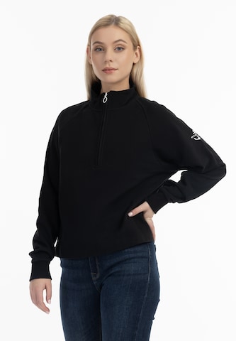DreiMaster Maritim Sweatshirt 'Bridgeport' in Black: front