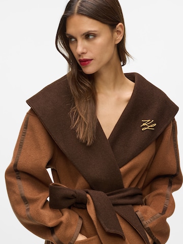Karl Lagerfeld Płaszcz przejściowy w kolorze brązowy