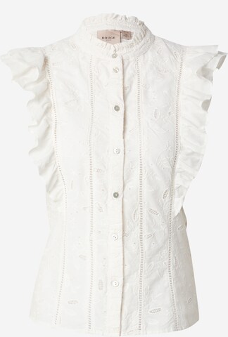 VILA ROUGE Blouse 'VICORA' in White: front