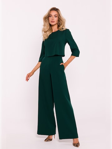 made of emotion - Jumpsuit en verde: frente
