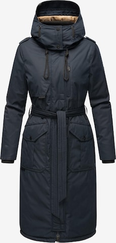 Manteau d’hiver NAVAHOO en bleu : devant