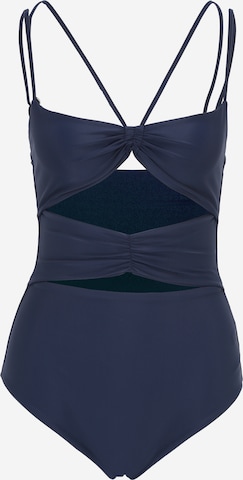 Samsøe Samsøe - Soutien Bustier Fato de banho em azul: frente