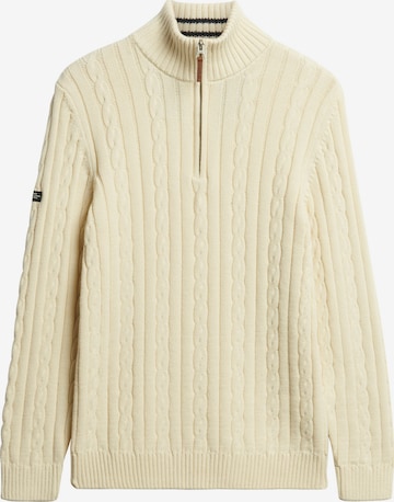Pull-over Superdry & Co en beige : devant