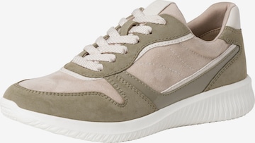 Baskets basses TAMARIS en beige : devant